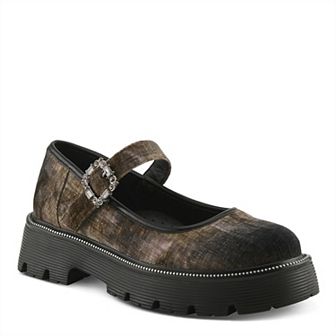 Patrizia Maryjana Women's Mary Jane Loafers With Buckle Detail