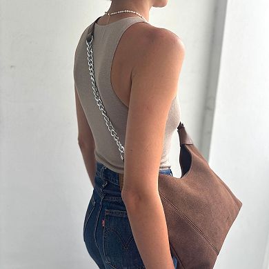 Adornia Shoulder Bag With Chain Strap