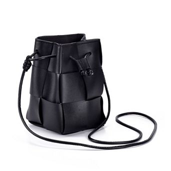 Adornia Patched Bucket Bag