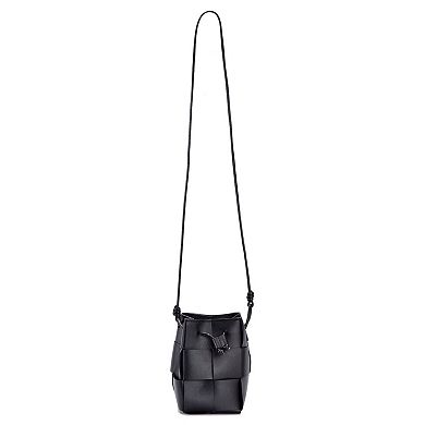 Adornia Patched Bucket Bag