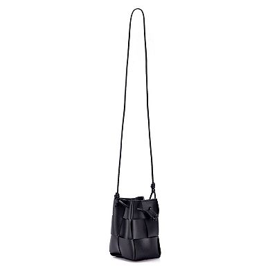 Adornia Patched Bucket Bag