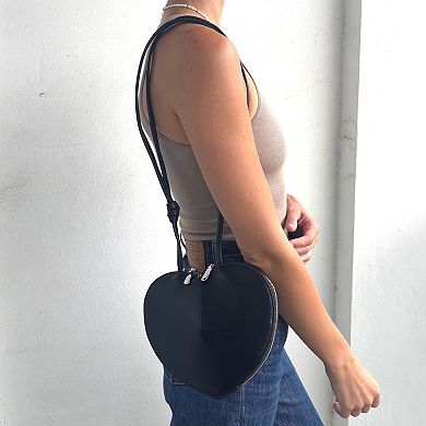 Adornia Heart-Shaped Crossbody Bag