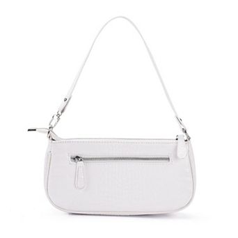 Adornia Embossed Shoulder Bag With Zip Closure
