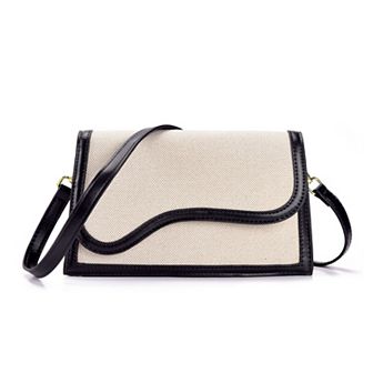 Adornia Curved Flap Shoulder & Crossbody Bag