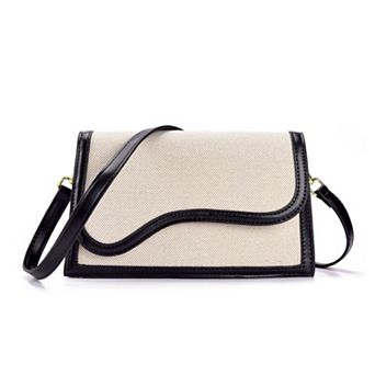 Adornia Curved Flap Shoulder & Crossbody Bag