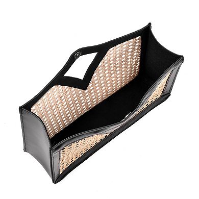 Adornia Rattan Kane Clutch Bag