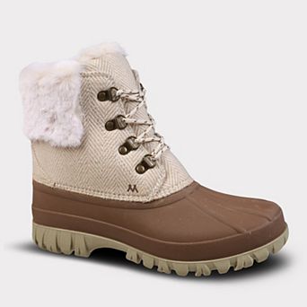 Mykos Brielle Women's Cold-Weather Boots with Faux Fur Collar