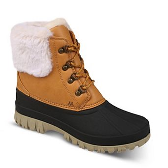 Mykos Brielle Women's Cold-Weather Boots with Faux Fur Collar