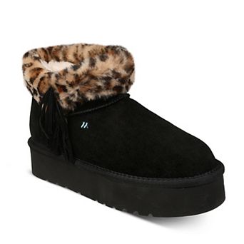 Mykos Amari Women’s Faux Fur-Lined Platform Booties