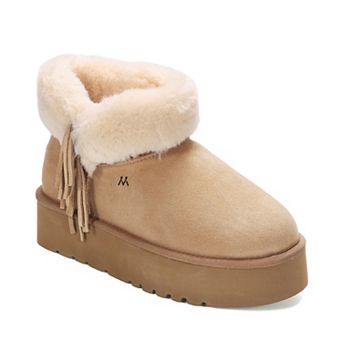 Mykos Amari Women’s Faux Fur-Lined Platform Booties