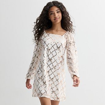 Girls 7-16 Speechless Sequin Shift Dress