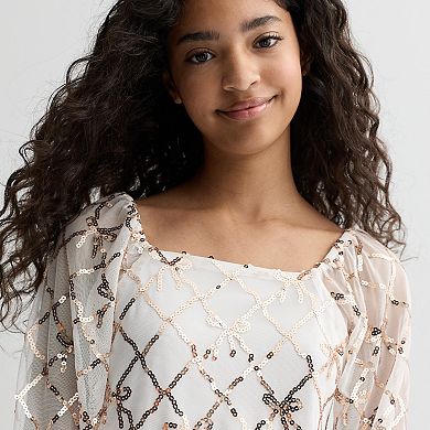 Girls 7-16 Speechless Sequin Shift Dress