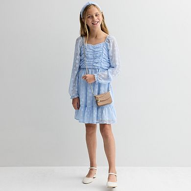 Girls 7-16 Speechless Chiffon Dress & Headband Set