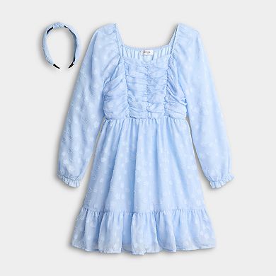 Girls 7-16 Speechless Chiffon Dress & Headband Set