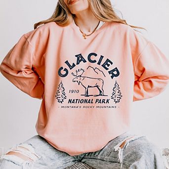 Simply Sage Market Vintage Glacier National Park Lightweight Garment Dyed Sweatshirt