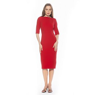 Women's ALEXIA ADMOR Seraphina Boatneck Sheath Dress