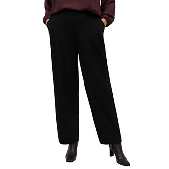 ellos Plus Size Pull On Relaxed Straight Leg Pant