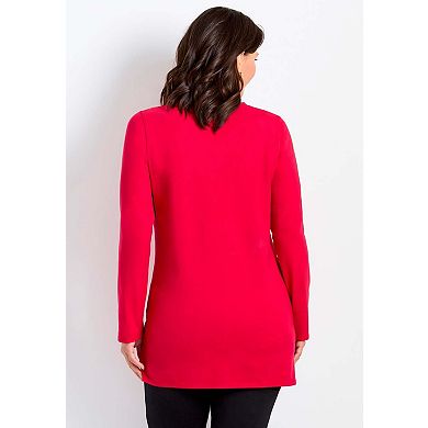 Avenue Women's Plus Size Embellished V-Neck Tunic