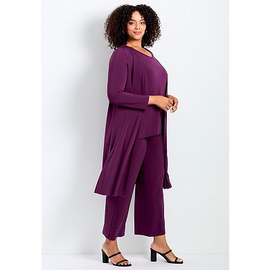 Avenue Women's Plus Size Duster Cardigan