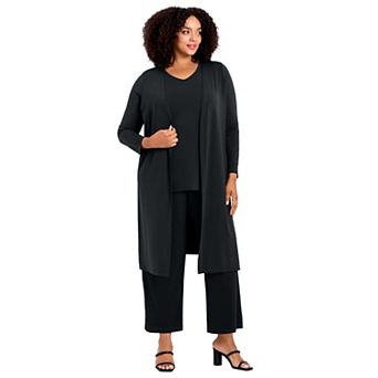 Avenue Women's Plus Size Duster Cardigan