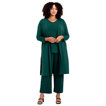 Avenue Women's Plus Size Duster Cardigan