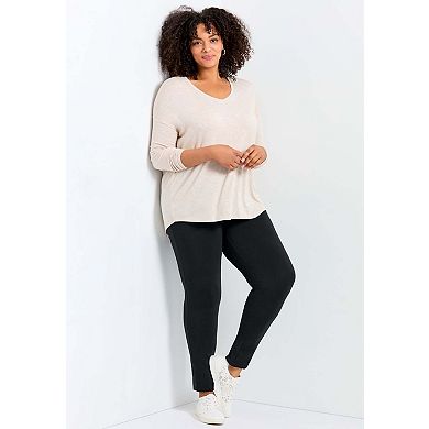Avenue Women's Plus Size Petite High Rise Legging