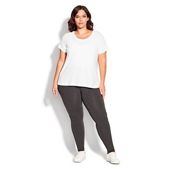 Avenue Women's Plus Size Petite High Rise Legging