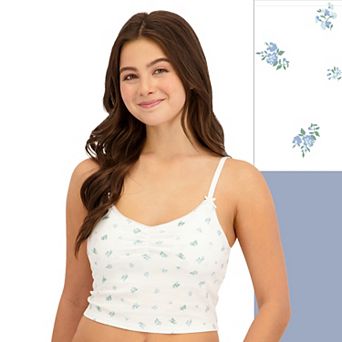 Juniors' SO® 2-Pack Floral Bra Cami Set