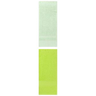 2 pc Hand Towels Cotton Absorbent Soft Decorative Hand Towel Set for Bathroom 13"x30"&14"x30"