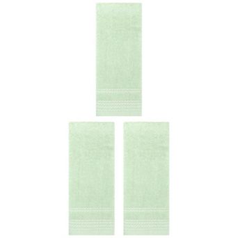 3 pc Striped Hand Towel Set, Comfort and Quick Drying Towels for Bathroom, Gym, Camp, 14"x30"