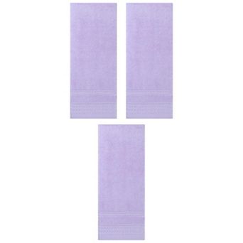 3 pc Striped Hand Towel Set, Comfort and Quick Drying Towels for Bathroom, Gym, Camp, 14"x30"