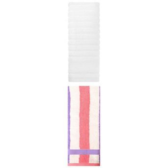 2 pc Cotton Hand Towels for Bathroom, Decorative Comfort Towel Set 14"x30"&13"x29"