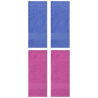 2 pc Solid Color Hand Towels Cotton Absorbent Soft Decorative Hand Towel Set 13"x30"