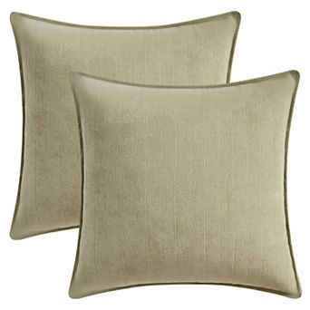 Couch Throw Pillow Covers Set of 2, Decorative Soft Chenille Covers with Elegant Design for Sofa