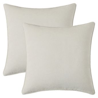 Couch Throw Pillow Covers Set of 2, Decorative Soft Chenille Covers with Elegant Design for Sofa