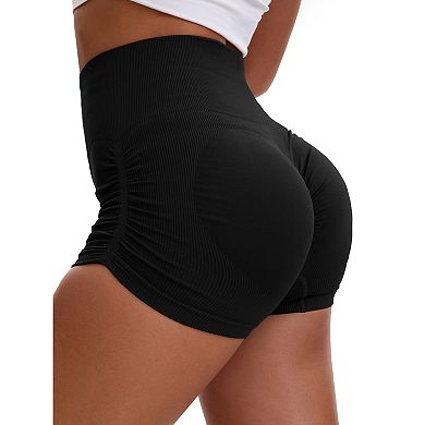 Women's High Waist Slimming Waist Hip Lifter Control Panties Workout Sport Running Short