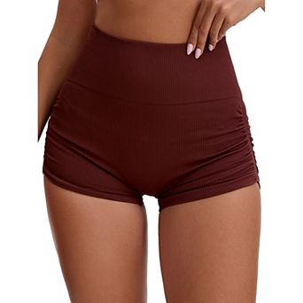 Women's High Waist Slimming Waist Hip Lifter Control Panties Workout Sport Running Short