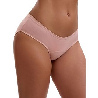 3 Layers Leak Proof Briefs for Women's Cotton Mid-Waisted Elastic Waistband Underwear