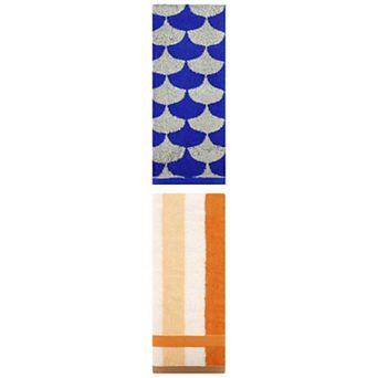 2 pc Hand Towels Cotton Absorbent Soft Decorative Towel for Bathroom, Hand, Face 13"x29"