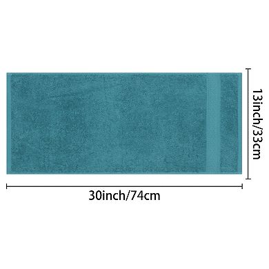 3Pcs Solid Textured Pattern Hand Towels Cotton Absorbent Soft Decorative Hand Towel Set 13"x30"