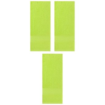 3 pc Solid Textured Pattern Hand Towels Cotton Absorbent Soft Decorative Hand Towel Set 13"x30"
