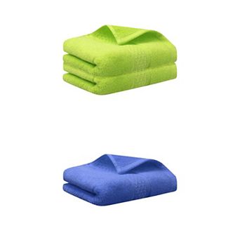 3 pc Solid Textured Pattern Hand Towels Cotton Absorbent Soft Decorative Hand Towel Set 13"x30"