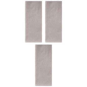 3 pc Cotton Hand Towel Set, Solid Waffle Hand Towel, Soft Towels for Bathroom, Hotel and Spa 13"x30"