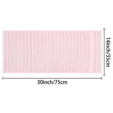 3Pcs Cotton Hand Towels for Bathroom, Striped Decorative Comfort Towel Set 14"x30"