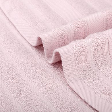 3Pcs Cotton Hand Towels for Bathroom, Striped Decorative Comfort Towel Set 14"x30"