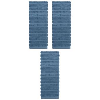 3 pc Cotton Hand Towels for Bathroom, Striped Decorative Comfort Towel Set 14"x30"