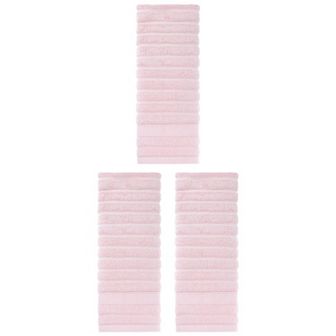 3 pc Cotton Hand Towels for Bathroom, Striped Decorative Comfort Towel Set 14"x30"