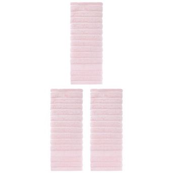 3 pc Cotton Hand Towels for Bathroom, Striped Decorative Comfort Towel Set 14"x30"