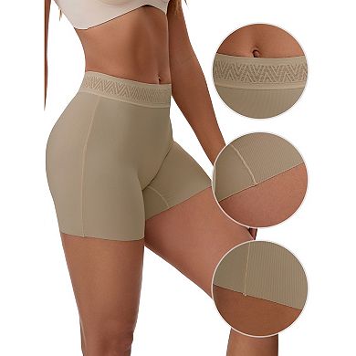 3 Pcs for Women's Lace Trim High Waist Tummy Control Hip Lifter Thigh Slimmers