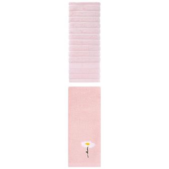 2 pc Cotton Hand Towels for Bathroom, Decorative Comfort Towel for Bathroom 14"x30"&13"x30"
